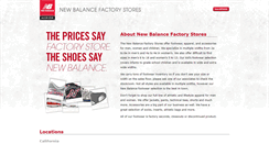 Desktop Screenshot of newbalancefactorystores.com