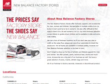 Tablet Screenshot of newbalancefactorystores.com